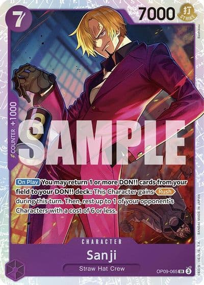 Sanji 065 Emperors in the New World One Piece card