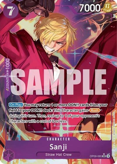 Sanji 065 Parallel Emperors in the New World One Piece card