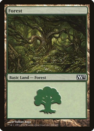 Forest 246 Magic 2013 (M13) Magic card