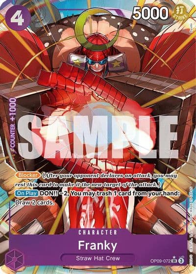Franky Parallel Emperors in the New World One Piece card