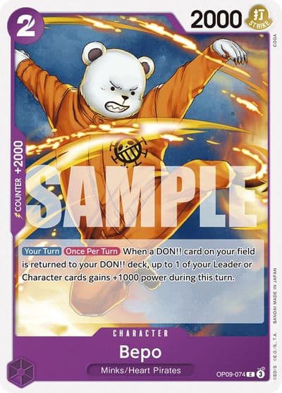 Bepo Emperors in the New World One Piece card