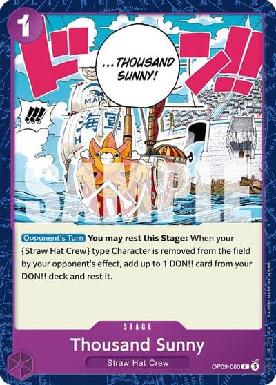 Thousand Sunny Emperors in the New World One Piece card