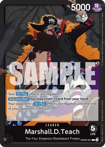 MarshallDTeach 081 Emperors in the New World One Piece card