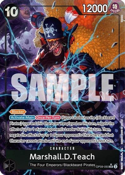 MarshallDTeach 093 Alternate Art Emperors in the New World One Piece card