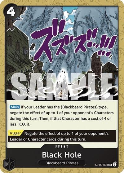 Black Hole Emperors in the New World One Piece card