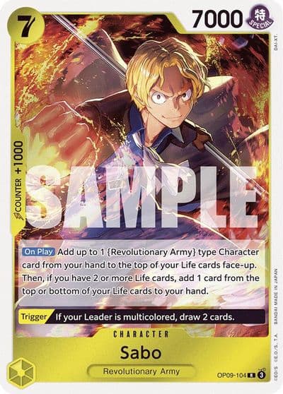 Sabo 104 Emperors in the New World One Piece card