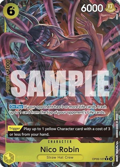 Nico Robin 107 Parallel Emperors in the New World One Piece card