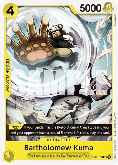Bartholomew Kuma Emperors in the New World One Piece card