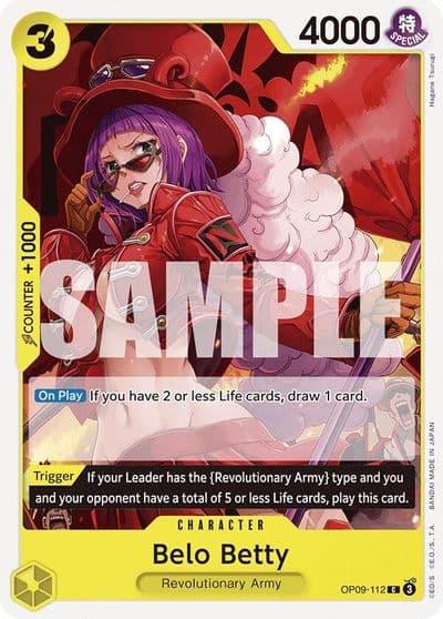 Belo Betty Emperors in the New World One Piece card