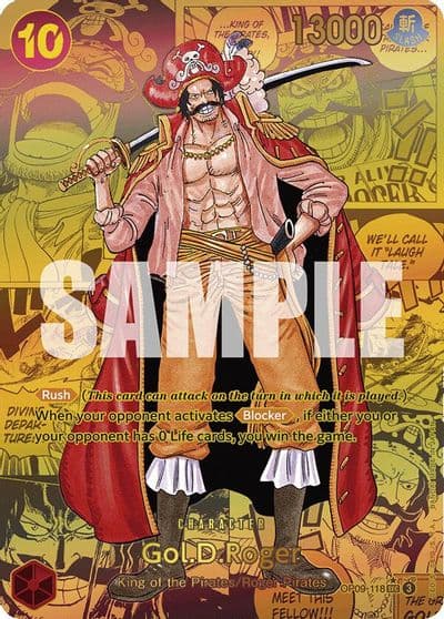 GolDRoger Manga Emperors in the New World One Piece card
