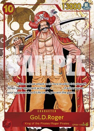 GolDRoger Alternate Art Emperors in the New World One Piece card