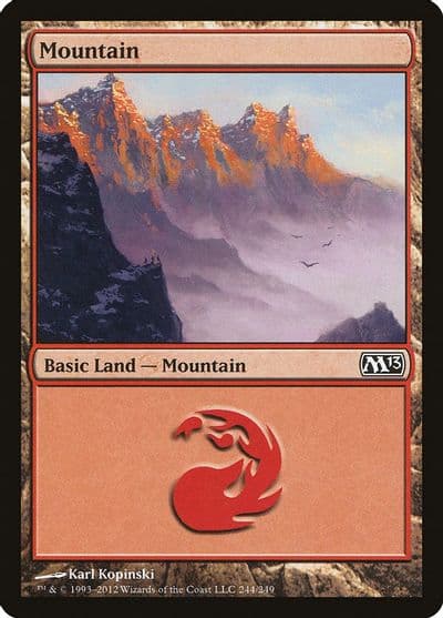 Mountain 244 Magic 2013 (M13) Magic card