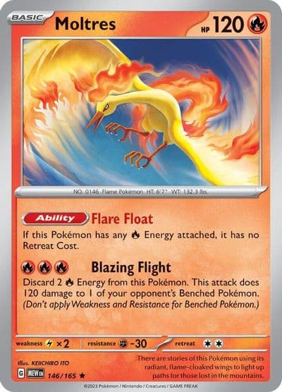 Moltres Deck Exclusives Pokemon card