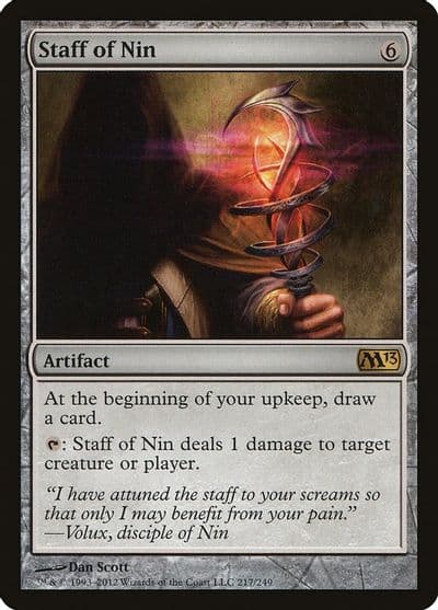 Staff of Nin Magic 2013 (M13) Magic card