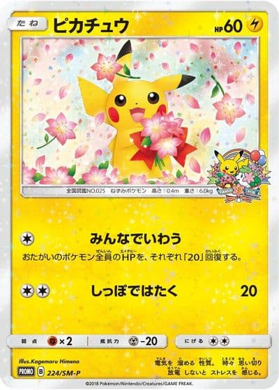 _____'s Pikachu (Tokyo Pokemon Center birthday campaign) Unnumbered Promotional cards Pokemon card