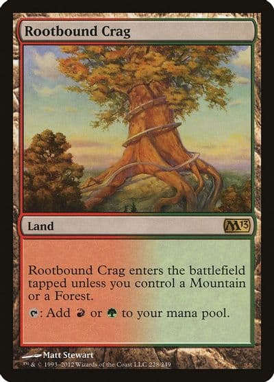 Rootbound Crag Magic 2013 (M13) Magic card