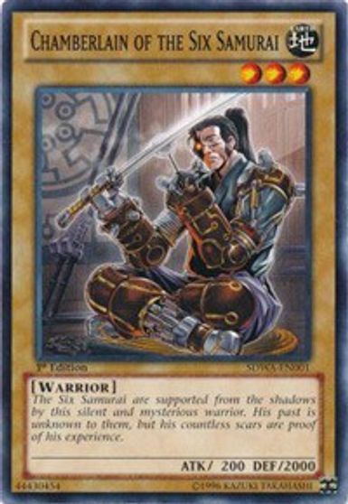 Chamberlain of the Six Samurai Structure Deck: Samurai Warlords Yu-Gi-Oh! card