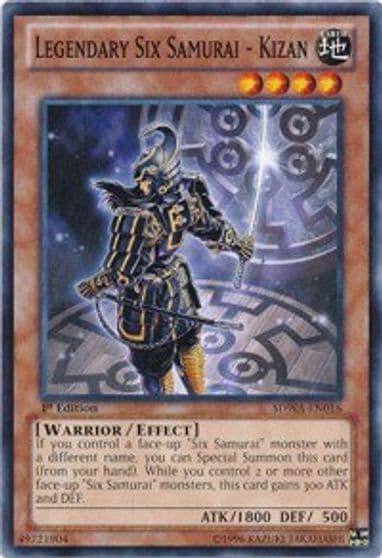 Legendary Six Samurai Kizan Structure Deck: Samurai Warlords Yu-Gi-Oh! card
