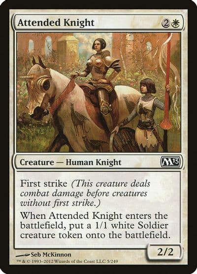 Attended Knight Magic 2013 (M13) Magic card
