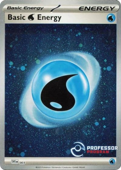 Water Energy (2023) Professor Program Promos Pokemon card
