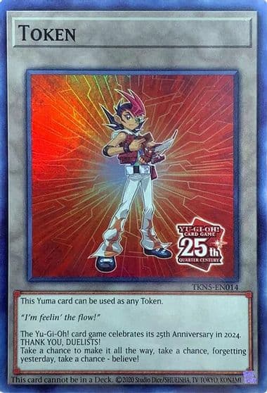 Token Yuma Rage of the Abyss Yu-Gi-Oh! card