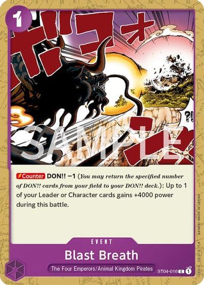 Blast Breath Revision Pack Cards One Piece card