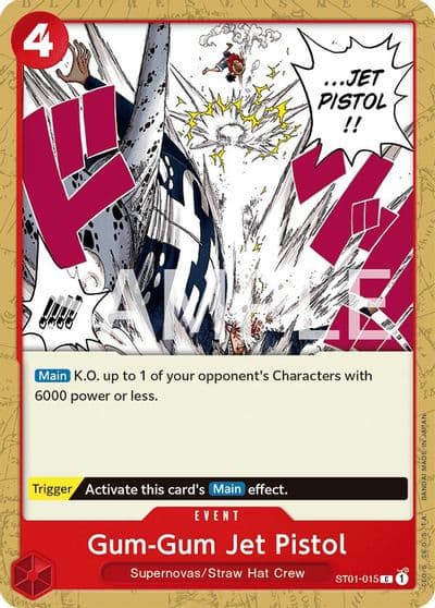 Gum Gum Jet Pistol Revision Pack Cards One Piece card