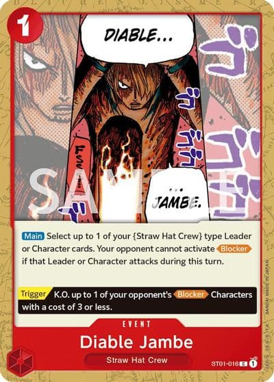 Diable Jambe Revision Pack Cards One Piece card