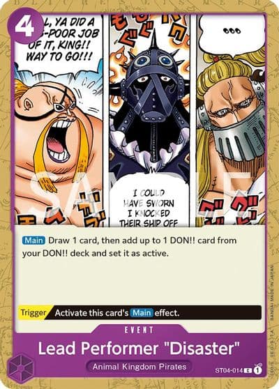 Lead Performer Disaster Revision Pack Cards One Piece card