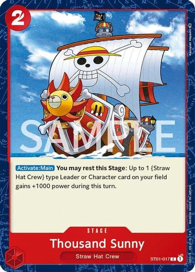 Thousand Sunny Revision Pack Cards One Piece card