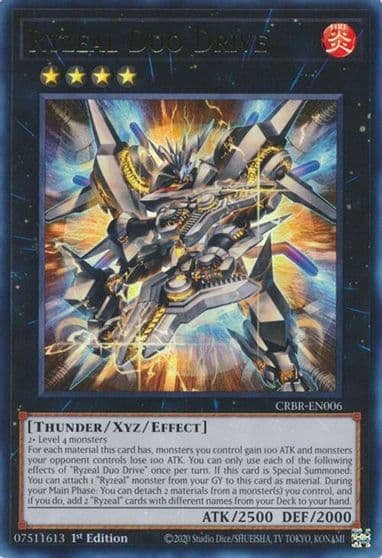 Ryzeal Duo Drive Crossover Breakers Yu-Gi-Oh! card