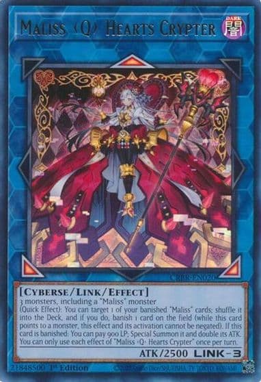 Maliss Q Hearts Crypter Crossover Breakers Yu-Gi-Oh! card