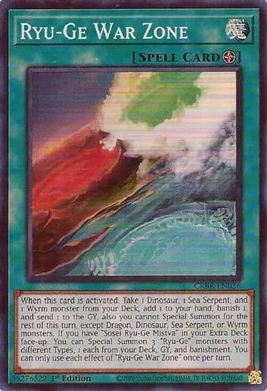 Ryu Ge War Zone Crossover Breakers Yu-Gi-Oh! card
