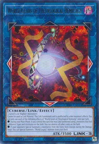 World Gears of Theurlogical Demiurgy Crossover Breakers Yu-Gi-Oh! card