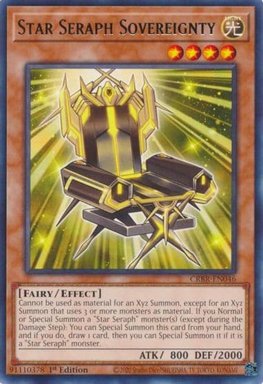 Star Seraph Sovereignty Crossover Breakers Yu-Gi-Oh! card