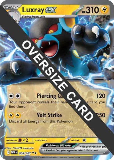 Luxray ex (Meddling Sparks Premium Collection) Jumbo Cards Pokemon card