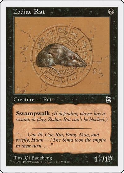 Zodiac Rat Portal Three Kingdoms Magic card