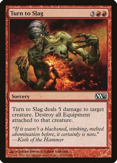 Turn to Slag Magic 2013 (M13) Magic card