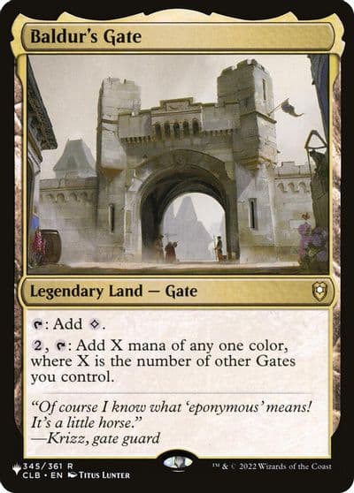 Baldurs Gate The List Reprints Magic card