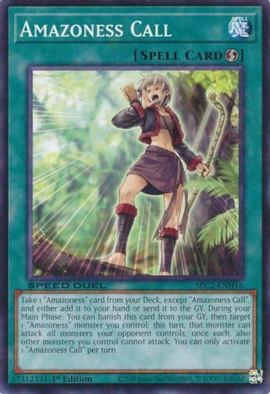 Amazoness Call Speed Duel: Battle City Finals Yu-Gi-Oh! card