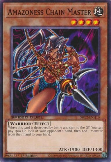 Amazoness Chain Master Speed Duel: Battle City Finals Yu-Gi-Oh! card
