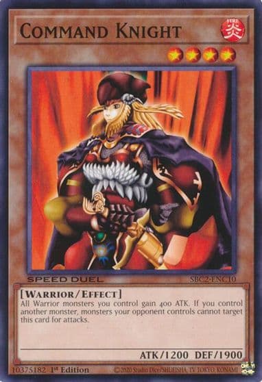 Command Knight Speed Duel: Battle City Finals Yu-Gi-Oh! card