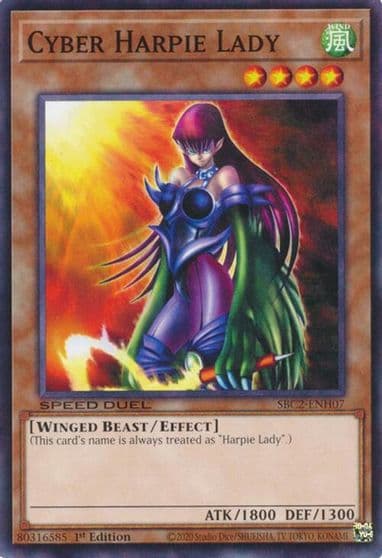 Cyber Harpie Lady Speed Duel: Battle City Finals Yu-Gi-Oh! card