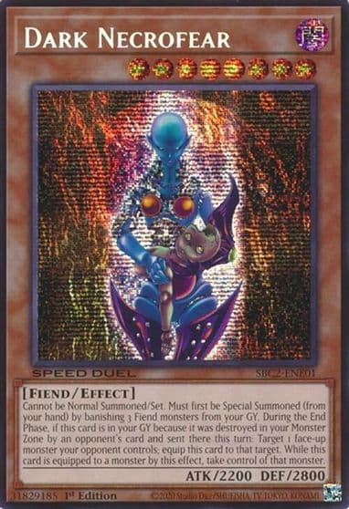 Dark Necrofear PSR Speed Duel: Battle City Finals Yu-Gi-Oh! card