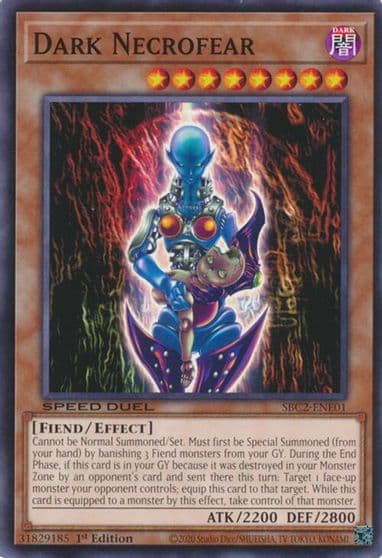 Dark Necrofear Speed Duel: Battle City Finals Yu-Gi-Oh! card