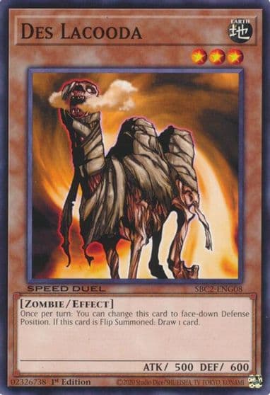 Des Lacooda Speed Duel: Battle City Finals Yu-Gi-Oh! card