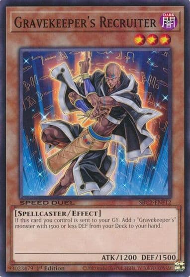 Gravekeepers Recruiter Speed Duel: Battle City Finals Yu-Gi-Oh! card