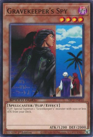 Gravekeepers Spy Speed Duel: Battle City Finals Yu-Gi-Oh! card
