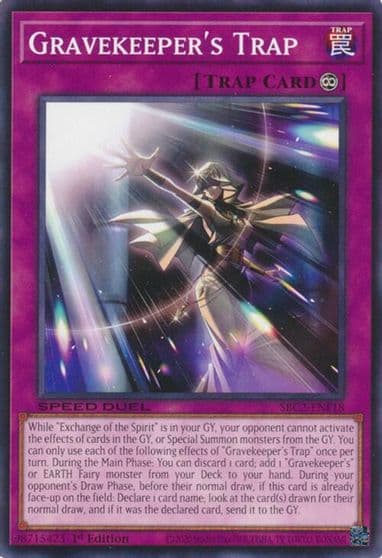 Gravekeepers Trap Speed Duel: Battle City Finals Yu-Gi-Oh! card
