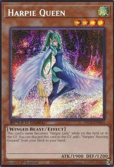 Harpie Queen PSR Speed Duel: Battle City Finals Yu-Gi-Oh! card